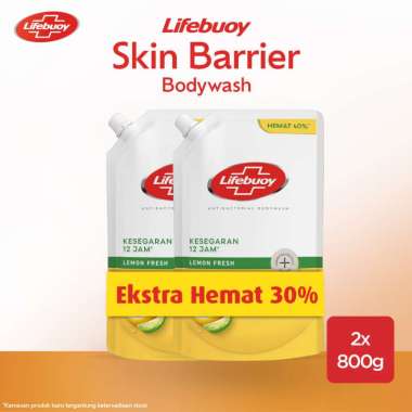 Lifebuoy Lemon Fresh Sabun Cair Refill [800 mL x 2 pcs] - Banded