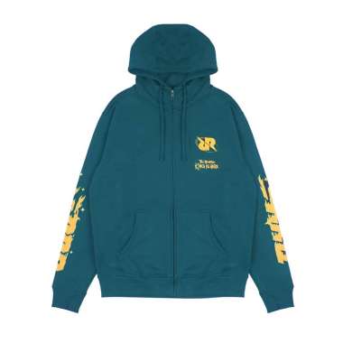 3Second x RRQ Hoodie Zipper Jacket Fiery C081123 Green XS