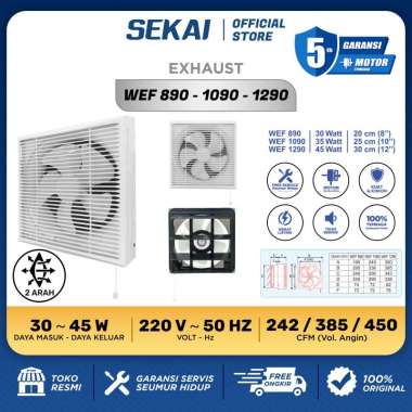 Sekai WEF 1290 Ventilasi Udara Kipas Angin