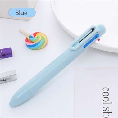 Pulpen Warna Warni Macaron Biru