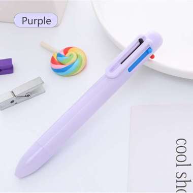 Pulpen Warna Warni Macaron Ungu