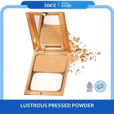 INEZ Bedak Lustrous Pressed Powder Inez 900 01 NATURAL
