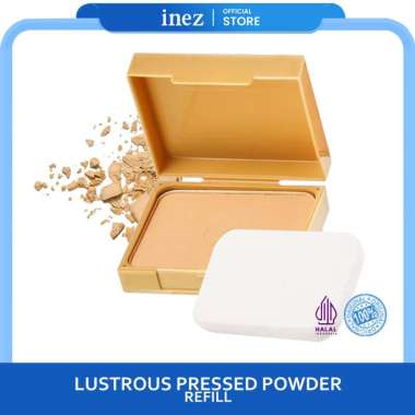 INEZ Refill Lustrous Pressed Powder Bedak Padat Premium Ivory -09