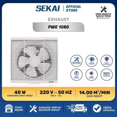 Sekai PWE 1080 Ventilasi Udara Kipas Angin