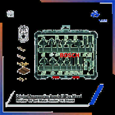 Mata Router Bosch Set 15 pcs Router Bit