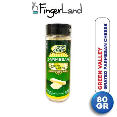GREEN VALLEY Grated Parmesan Cheese 80 gram Keju Parmesan Parut