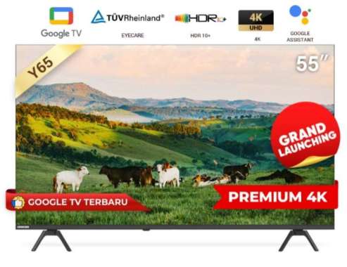 COOCAA 55 inch GOOGLE TV-Smart TV-4K UHD-Dolby Audio - 55Y65