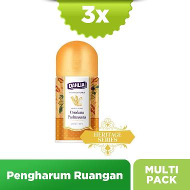Dahlia Heritage Series Air Freshener Automatic Refill Cendana Padmasana [225mL] Isi 3 Pcs
