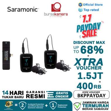 Saramonic Blink 500 Pro X B6 2.4GHz Dual Channel Wireless Microphone