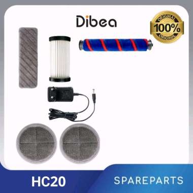 Dibea HC20 Original Parts Filter Hepa Roller Brush Mop Floor Head Mites Water Tank Dust Box Adapter 