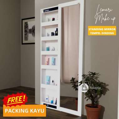 Adapta Kaca Lemari Make Up Standing Mirror Tempel Dinding - Lemari Makeup kaca Berdiri Minimalis aes