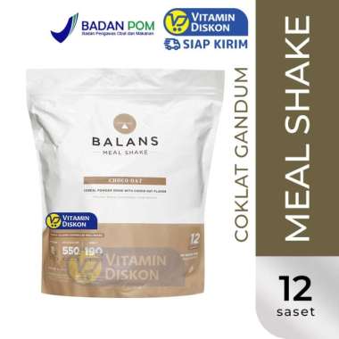 BALANS MEAL SHAKE 1 POUCH @12 Pcs CHOCO