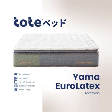 Tote Yama Euro Latex | Kasur Pocket Spring Bed Vacuum Dalam Box 160 x 200