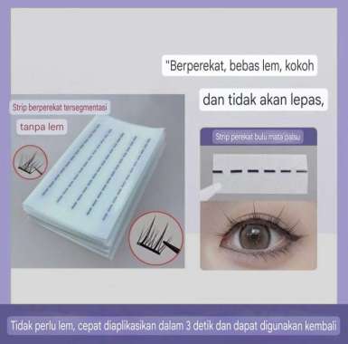 IMPORT! AuHonor 10 Baris Bulu Mata Manga Lentik Natural Tebal/Eyelash Extension Natural Lembut Mudah