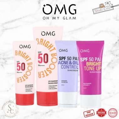 OMG Oh My Glow Bright Tone Up Booster UV Barrier Sunscreen SPF 50 PA++++ | Acne & Oil Control | Mois