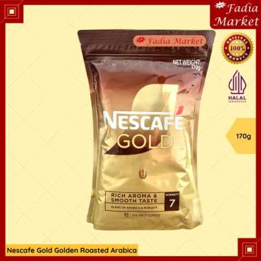 Nescafe Gold Refill Golden Roasted Arabica Kopi Bubuk Korea 170g