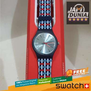 JAM TANGAN SWATCH - JAM SWATCH ORIGINAL SUON710 SWATCH SUON 710 WOVERING JAM TANGAN PRIA JAM PRIA CT