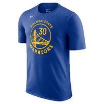 NIKE Men Basketball Stephen Curry Golden State Warriors Icon Edition T-Shirt Basket Pria [DR6374-496]