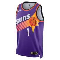 NIKE Men Basketball Devin Booker Phoenix Suns Swingman Jersey Basket Pria [DO9452-506]