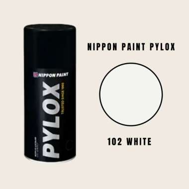 Cat Semprot PYLOX Nippon Paint 102 White (Solid Colours)