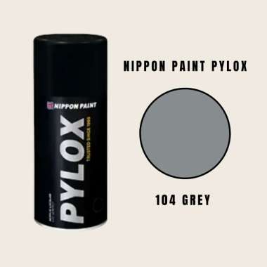 Cat Semprot PYLOX Nippon Paint 104 Grey (Solid Colours)