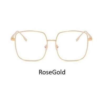KACAMATA WANITA VINTAGE BENING KACAMATA WANITA TRENDY KOREAN FASHION ROSEGOLD