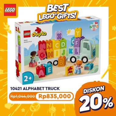 LEGO DUPLO 10421 Alphabet Truck (36 Pieces), Building Block, Toys, Mainan Block