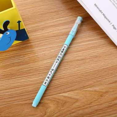 OEM ONE-A86 Pulpen Aksen Jepang 0.5MM Alat Tulis Kantor dan Sekolah / Pena Gel Tinta Hitam / Pulpen 