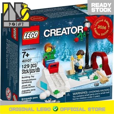Lego Winter Skating Scene 40107 Mainan Blok & Puzzle