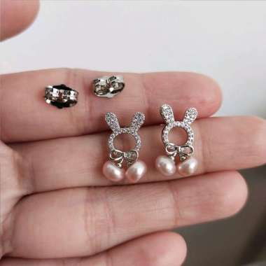 A13 Anting Mutiara Asli Mutiara Air Tawar dari Lombok