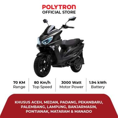 Subsidi Polytron Fox S Electric Sepeda Motor Listrik - OTR Aceh, Medan, Padang, Pekanbaru, Palembang