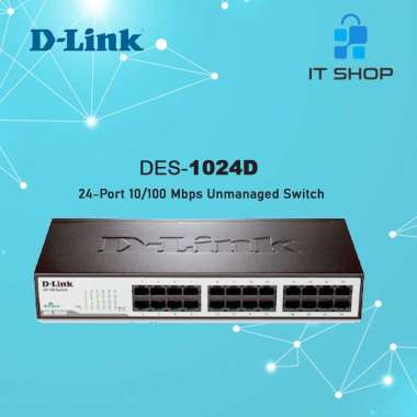 D-LINK Switch Hub DES-1024D- Hitam