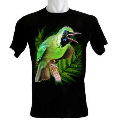 Kaoskaoscorp Baju Kaos Distro Burung Cucak Ijo Jambul M