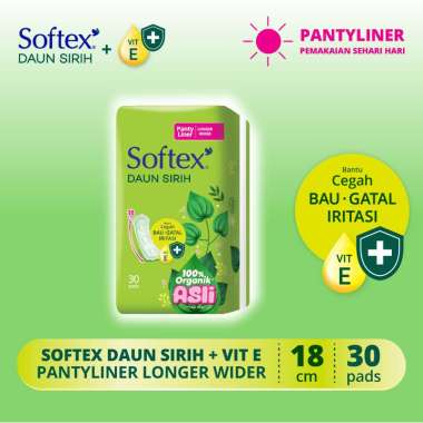 SMG/JOG/SOLO - Softex Daun Sirih Green Tea Pantyliner Longer and Wider 30 Pads