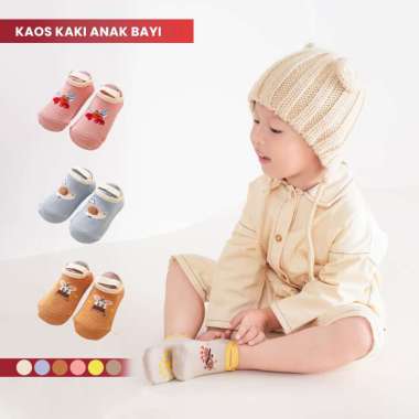 OEM SK-P538 Kaos Kaki Sepatu Anak Bayi Dengan Strap Motif Kartun / Kaus Kaki Bayi Sepatu Prewalker B