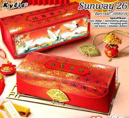 Box Imlek SUNWAY 26 untuk bolu, brownies (per 1 pcs)