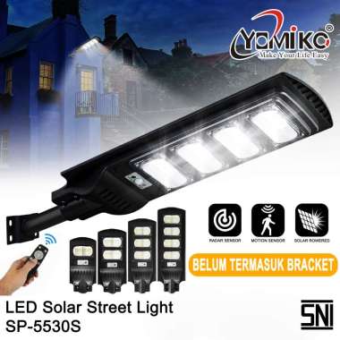 Yomiko Lampu Jalan LED Solar Cell / Lampu Jalan Tenaga Matahari 160 Watt