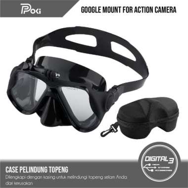 GoPro Goggles Mount Action Camera Snorkel Kacamata Renang GoPro Mount Merah