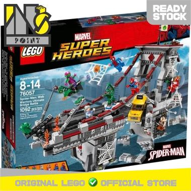 Lego Super Heroes 76057 Spider-Man Web Warriors Ultimate Bridge Battle Mainan Blok & Puzzle