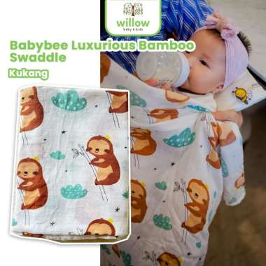 Selimut Bayi - Babybee Luxurious Bamboo Swaddle Kukang