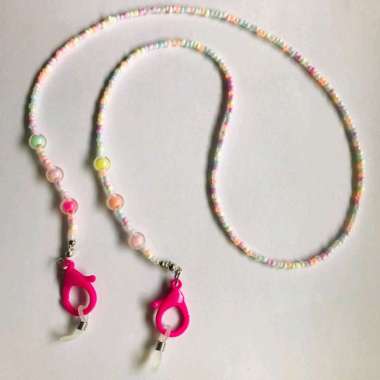 STrap Masker/ Kacamata Manik Beads Lucu
