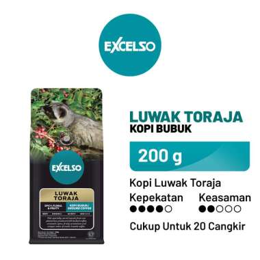 EXCELSO Luwak Toraja - Bubuk Kopi 200 gr