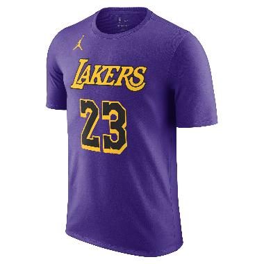 NIKE Men Basketball LeBron James Los Angeles Lakers Statement Edition T-shirt Basket Pria [DV5778-511]