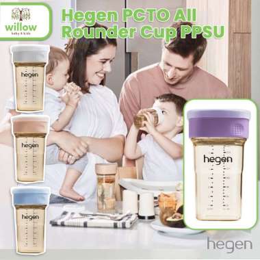 Botol Minum Bayi - Hegen PCTO All Rounder Cup PPSU 240Ml Purple