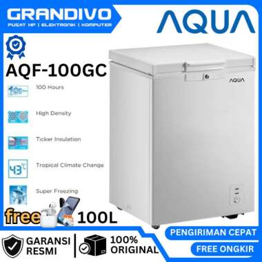Freezer Box Aqua 100 Liter AQF 100GC Garansi Resmi AQUA - Grandivo