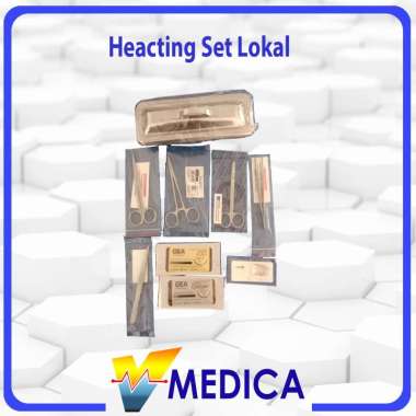 Heacting Set Stainless Stell / Alat Bedah Jahit Luka