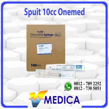 Suntikan 10 cc Onemed / Spuit 10 cc Onemed / Disposable Syringe 10 ml