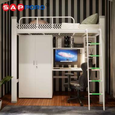 SAPPORO MANLY - Apartement Bed Set | Multifunctional Loft Bed Loft Bed