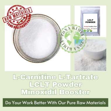 Murni 1 gr L-Carnitine L-Tartrate LCLT Powder Penumbuh Jambang Rambut LCLT Cosmetic Grade