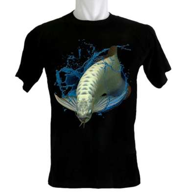 Kaoskaoscorp Baju Kaos Distro Arwana Silver Blue Water M